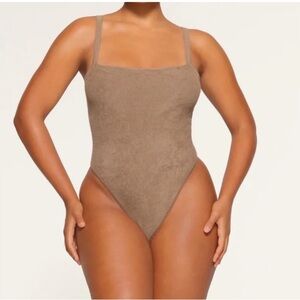 **RARE FIND** TERRY BODYSUIT-OXIDE-S/M-BNWT